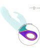 intense - mÓnica vibrador rabbit con estimulador rotatorio del punto g azul