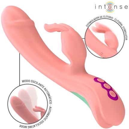 intense - rachel rabbit vibrador 5 vibraÇÕes rosa
