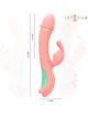 Intense - rachel rabbit vibrador 5 vibraÇÕes rosa