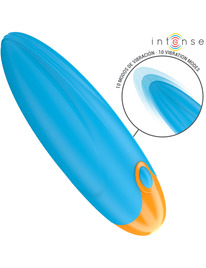 intense - mike vibrating bullet 10 vibraÇÕes controle remoto azul