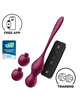 satisfyer - love birds vary vibrating balls free app wine red
