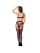 Livco corsetti fashion - keila lc 20245 bra + garter belt + panty black l/xl