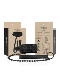Coleira Intense Fetish Couro Vegano Preto