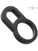intense - bobby double silicone penis ring black