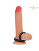 intense - bobby double silicone penis ring black
