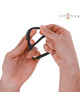 intense - bobby double silicone penis ring black