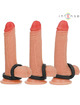 intense - bobby double silicone penis ring black