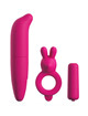 classix - kit for couples with ring, bullet and stimulator pink