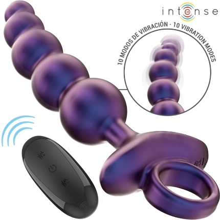 intense - tito vibrador anal plug modelo 3 controle remoto