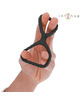 intense - dewey double silicone penis ring black model 2