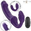 intense - jill vibrador doble 20 cm violeta control remoto