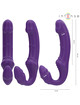 Intense - jill double vibrator 20 cm purple remote control