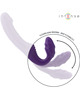 Intense - jill vibrador duplo 20 cm roxo controle remoto
