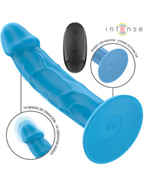intense - phoebe vibrador realÍstico 10 vibraciones azul control remoto