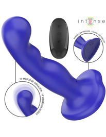 intense - shorty vibrator with suction cup blue remote control