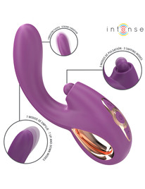 intense - lali multifuncional vibrador g-spot tapping  thrust  vibration roxo