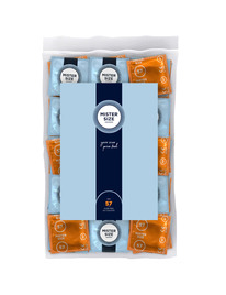 mister size - preservativo tamanho l 57 mm (100 unidades)