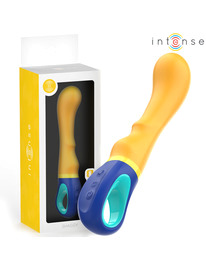 intense - shaggy vibrador punto-g amarillo
