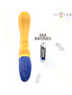 intense - shaggy vibrador punto-g amarillo