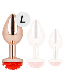 kink - plug anal oro rosado rosa roja l