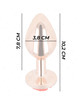 Kink - pink gold anal plug with red rose l