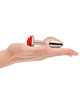 Plug Anal Kink Rose Gold com Rosa Vermelha M