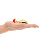 Plug Anal Kink Dourado com Rosa Vermelha S