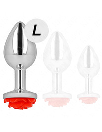 kink - plug anal rosa roja talla l