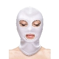 ns novelties - fetish fashion pasamontaÑas aperutra de ojos y boca nylon blanco