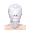 ns novelties - fetish fashion pasamontaÑas completo con cremallera nylon blanco