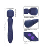 calexotics - charisma mystique masajeador doble motor 12 funciones 21,5 cm x 4,5 cm morado
