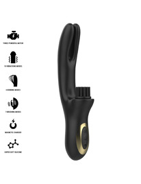 Vibrador Duplo Ibiza Pinching Preto
