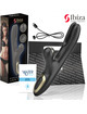 ibiza - vibrador hi-tech rabitt por ondas clitoriales y doble clamping negro doble clamping negro