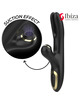 ibiza - vibrador hi-tech rabitt por ondas clitoriales y doble clamping negro doble clamping negro