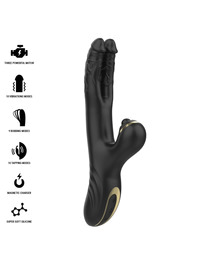 Vibrador Duplo Ibiza Two Dragons Preto