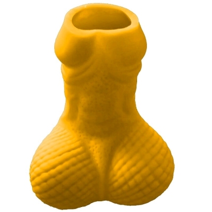 diablo picante - yellow penis shot glass