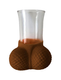 Copo Shot diablo Picante Testículos Castanhos
