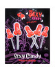 5x Chupas Diablo Picante Pénis Cereja