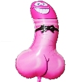 diablo picante - globo de fiesta forma pene rosa