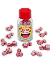 12x Rebuçado Diablo Picante Pénis Sorriso Morango e Cereja