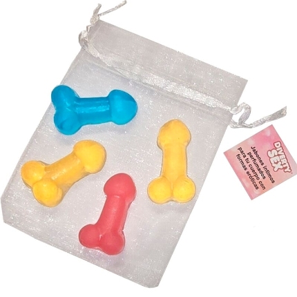 4x Mini Sabonete Perfumado Diablo Picante Pénis
