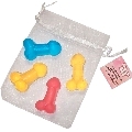 diablo picante - 4 mini jabones perfumados forma pene