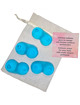 Diablo picante - 4 mini scented soaps shaped breasts blue