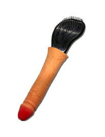 diablo picante - hair brush with penis at the tip