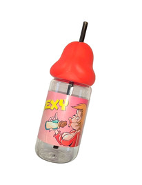 diablo picante - biberÓn forma pene 360 ml rojo