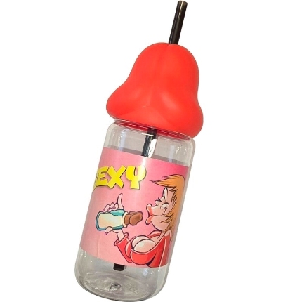 diablo picante - penis shaped 360 ml baby bottle red