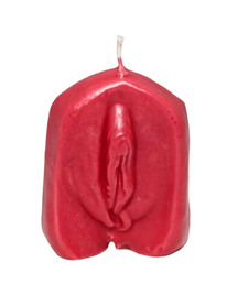 diablo picante - vela forma vagina rojo