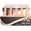 diablo picante - box of 5 flesh penis-shaped candles