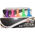 diablo picante - box of 5 penis-shaped candles in different colors