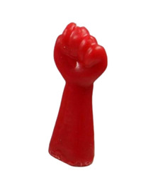 diablo picante - vela forma puÑo rojo